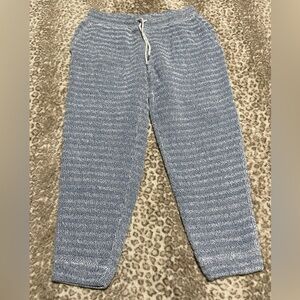 Faherty blue & white sweatpants